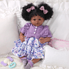 Reborn Baby Dolls Negro – 20 pulgadas realista cuerpo suave