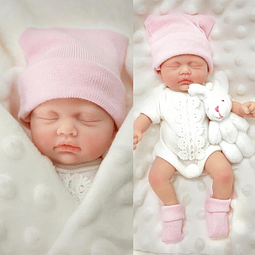 Reborn Baby Dolls Muñeca de silicona de 7 pulgadas Mini muñe