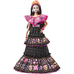 Muñeca 2021 Dia De Muertos (11,5 pulgadas) con vestido borda