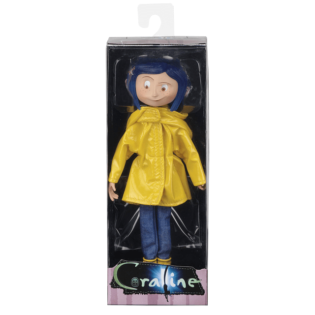 Muñeca Coraline Bendy con impermeable