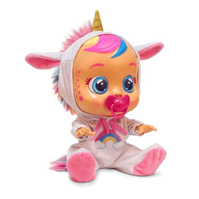 Muñeca bebé Dreamy the Unicorn de 12 pulgadas | Pijama Shimm