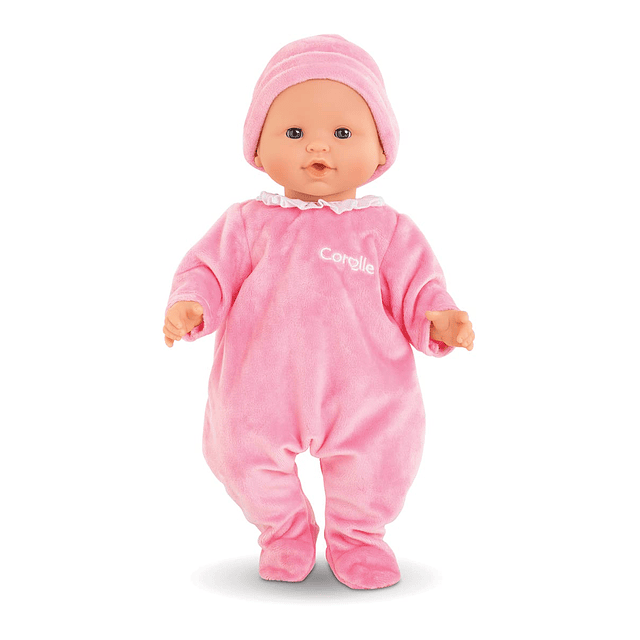 Conjunto para muñeca bebé de 14 pulgadas, pijama rosa, traje