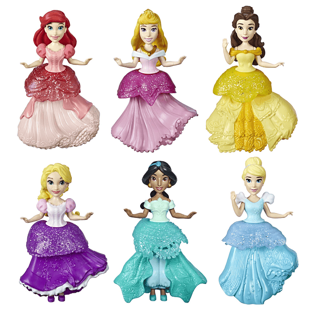 Muñecas coleccionables de princesas de Disney, juego de 6 co