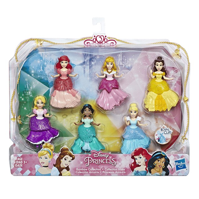 Muñecas coleccionables de princesas de Disney, juego de 6 co