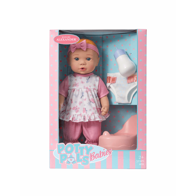 Muñeca bebé Potty Pals de 13 pulgadas, tono de piel claro