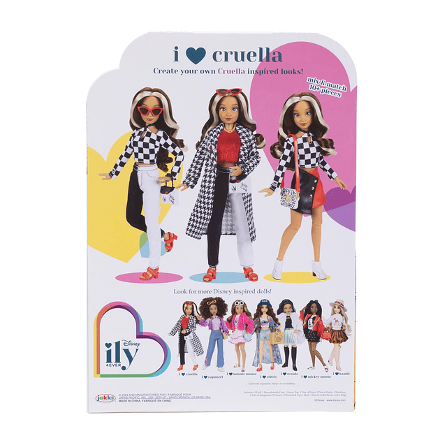 Disney ILY 4Ever Dolls Cruella de 11,5 pulgadas de alto con