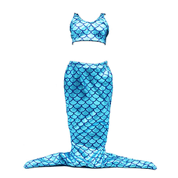 Conjunto de disfraz de sirena para muñeca de 18 pulgadas par