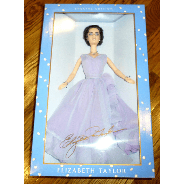 Muñeca Barbie Elizabeth Taylor White Diamonds Edición especi