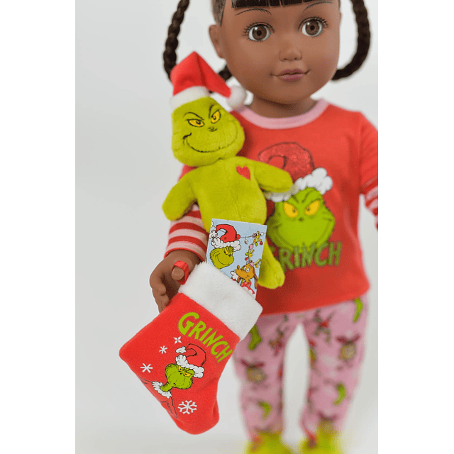 My Life As Poseable Grinch Sleepover Muñeca de 18 pulgadas (