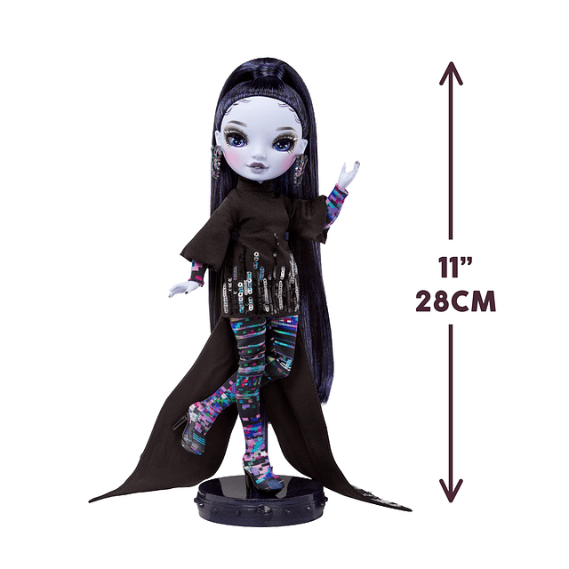 Shadow High Reina Glitch Crowne- Muñeca de moda morada. Conj