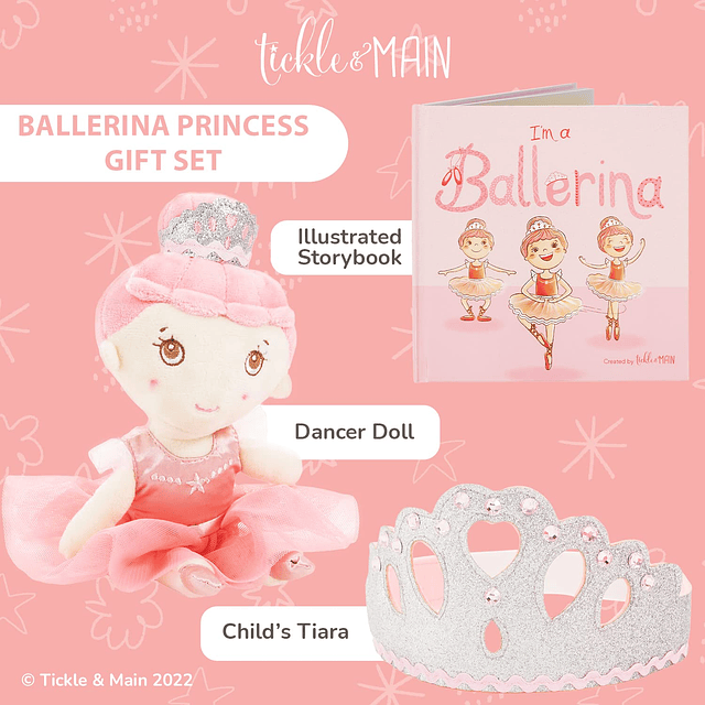 Set de regalo de princesa bailarina, muñeca bailarina, regal