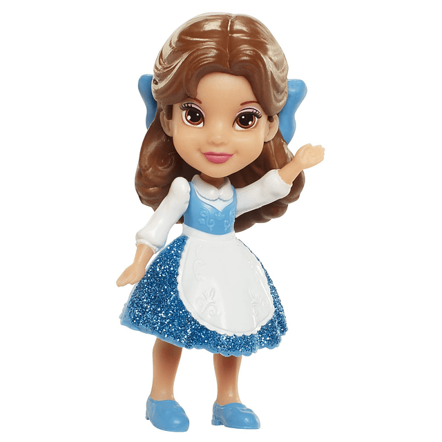 Muñeca poseable Bella con vestido azul de Princesas Disney M