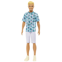 Fashionistas Ken Fashion Doll #211 con cabello rubio y vesti