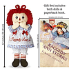 Set de regalo de libros de 12" de Raggedy Ann y Raggedy Andy