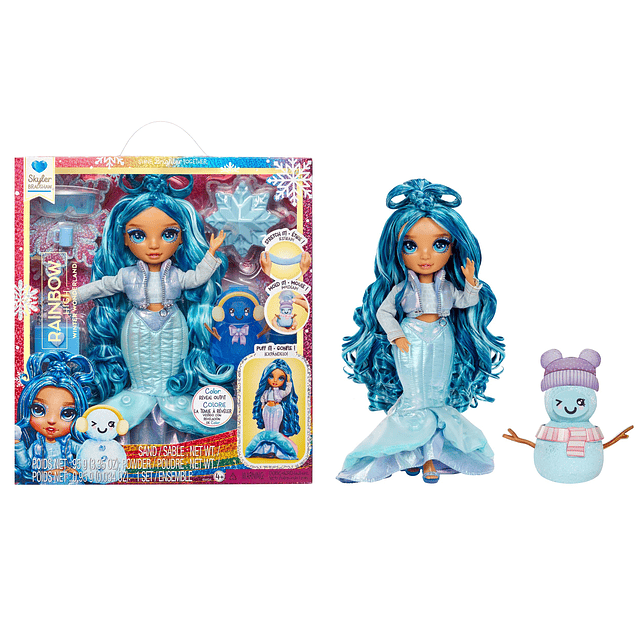 Winter Wonderland Skyler - Muñeca de moda azul de 11 pulgada