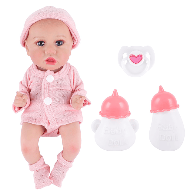 Reborn Baby Doll Girl - Vinilo de cuerpo completo de 12 pulg