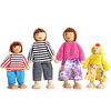 Lovely Happy Family Dolls Playset Figuras de madera Juego de