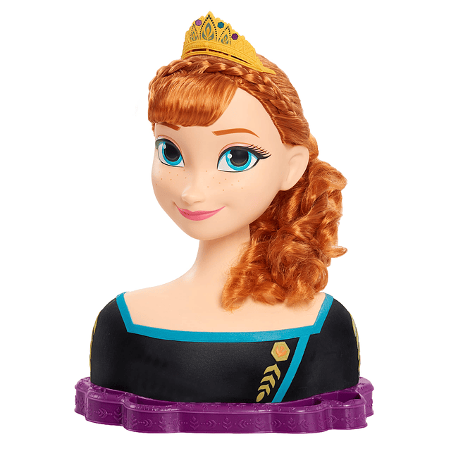 Disney's Frozen 2 Queen Anna Deluxe Styling Head, 18 piezas,