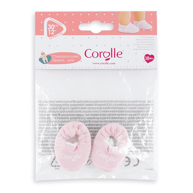 Accesorio para muñeca Baby Doll con pantuflas rosas, ropa y