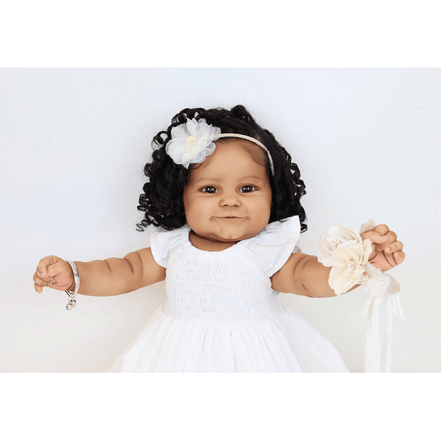 Reborn Baby Dolls Black Girl Muñeca bebé afroamericana reali