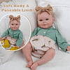 Reborn Baby Dolls, 20 pulgadas, lindo vinilo suave, muñecas