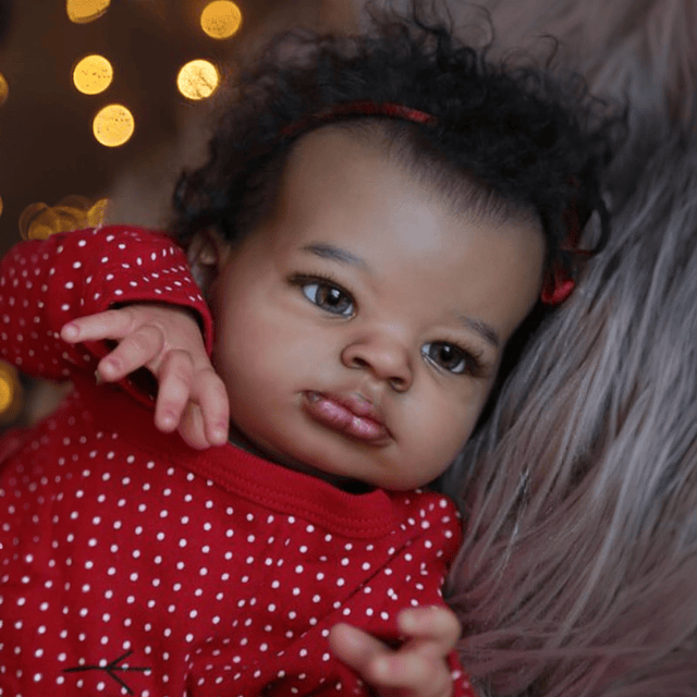 Reborn Baby Dolls Black Girl - Muñeca realista afroamericana