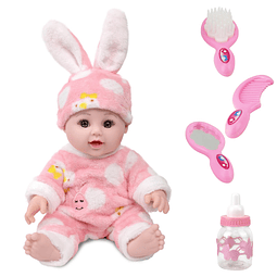 Muñeca de bebé de 12 pulgadas con juego de accesorios,Muñeca