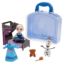 Juego de minimuñecas Elsa de la colección de animadores de