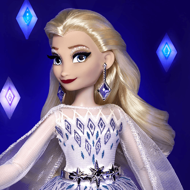 Muñeca Elsa navideña de la serie Princess Style de Disney, a