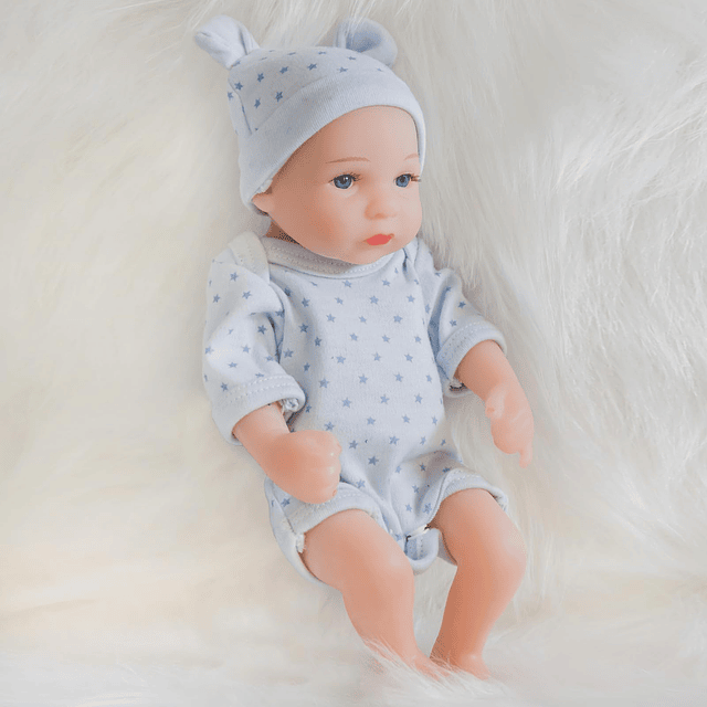 ENA Reborn Baby Doll Realista Silicona Vinilo Bebé 10 pulgad