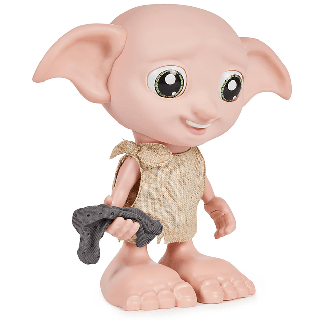 Harry Potter, muñeco interactivo mágico Dobby Elf con calcet