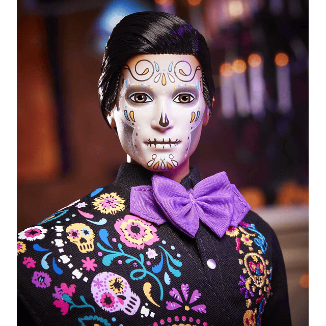 2021 Muñeca Ken Dia De Muertos (12 pulgadas) con camisa bord