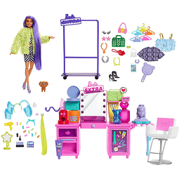 Extra Doll & Vanity Playset con muñeca exclusiva, cachorro m