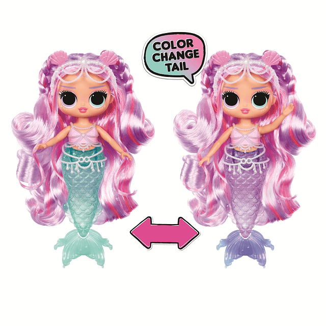 LOL Surprise Tweens Mermaid Lana Marine Fashion Doll con col