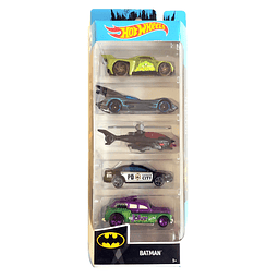 2019 Batman escala 1:64, paquete de 5