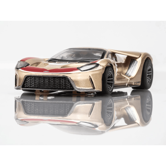 /Racemasters Ford GT Heritage #5 Oro 22061 HO Slot Racing Ca