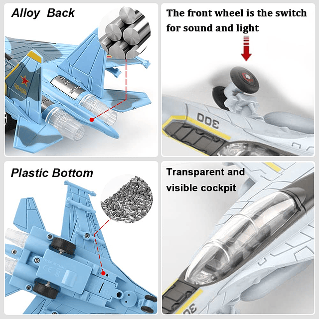 Juguete de avión para niños – Paquete de 2, juguetes de avió