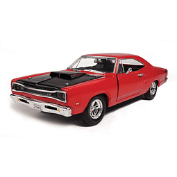 1969 Dodge Coronet Super Bee rojo 1/24 coche modelo fundido