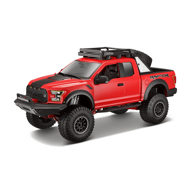 2017 Ford F-150 Raptor camioneta azul Off Road Kings 1/24 co