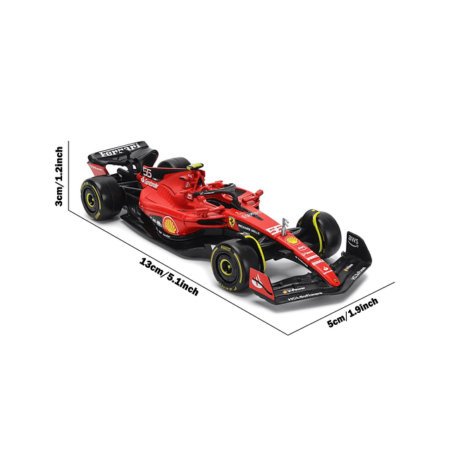 Bburago 2023 1/43 SF23#55 Coche modelo de carreras para F1 S