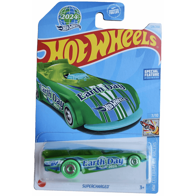 Hot Wheels Supercharged, HW Celebration Racers 7/10 [Verde]