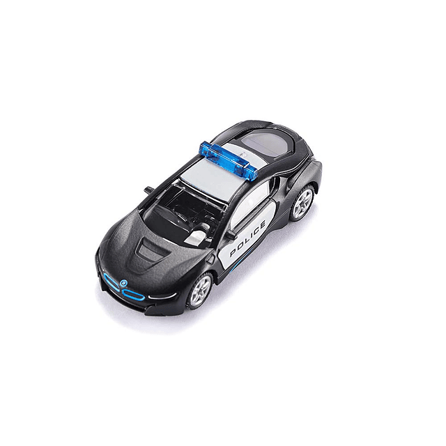 1533, BMW i8 US Police Car, Metal/Plástico, Negro/Blanco, Ve