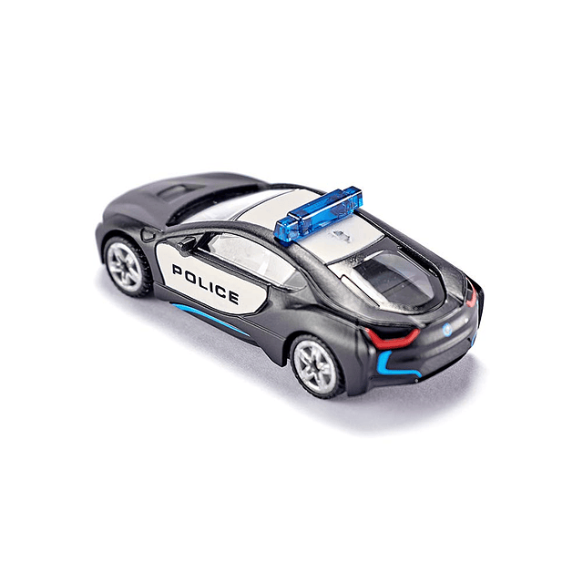 1533, BMW i8 US Police Car, Metal/Plástico, Negro/Blanco, Ve