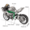 1:12 Kawasaki Ninja H2R Juguete de motocicleta desmontable p