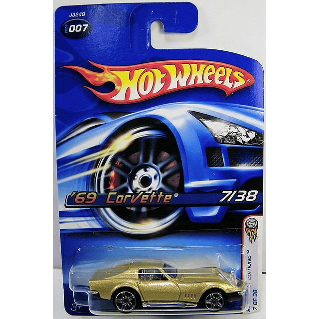 2006 Primeras ediciones Gold '69 Corvette 7/38