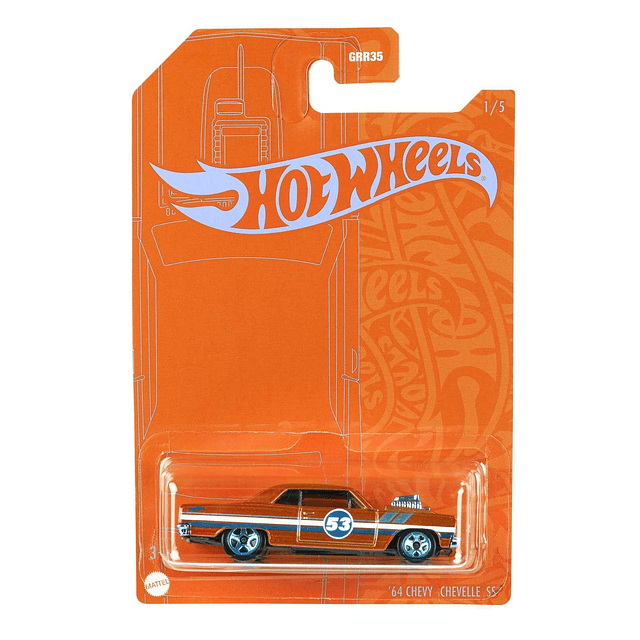 Naranja y Azul 53º Aniversario '64 Chevelle SS 1/5 DieCast E