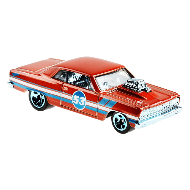 Naranja y Azul 53º Aniversario '64 Chevelle SS 1/5 DieCast E