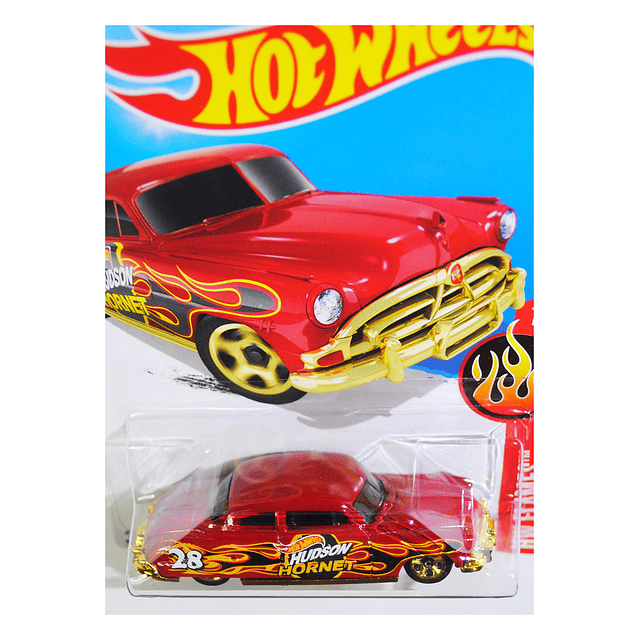 Hot Wheels, 2016 HW Flames, 52 Hudson Hornet [Rojo] Vehículo