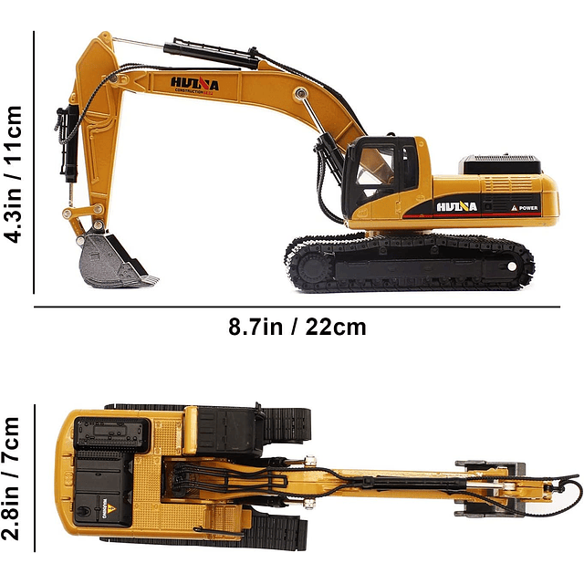 Gemini & Genius Juguetes de excavadora con orugas, juguete d