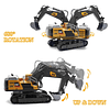 Juguetes de excavadora con control remoto, 14 canales 1:14 R